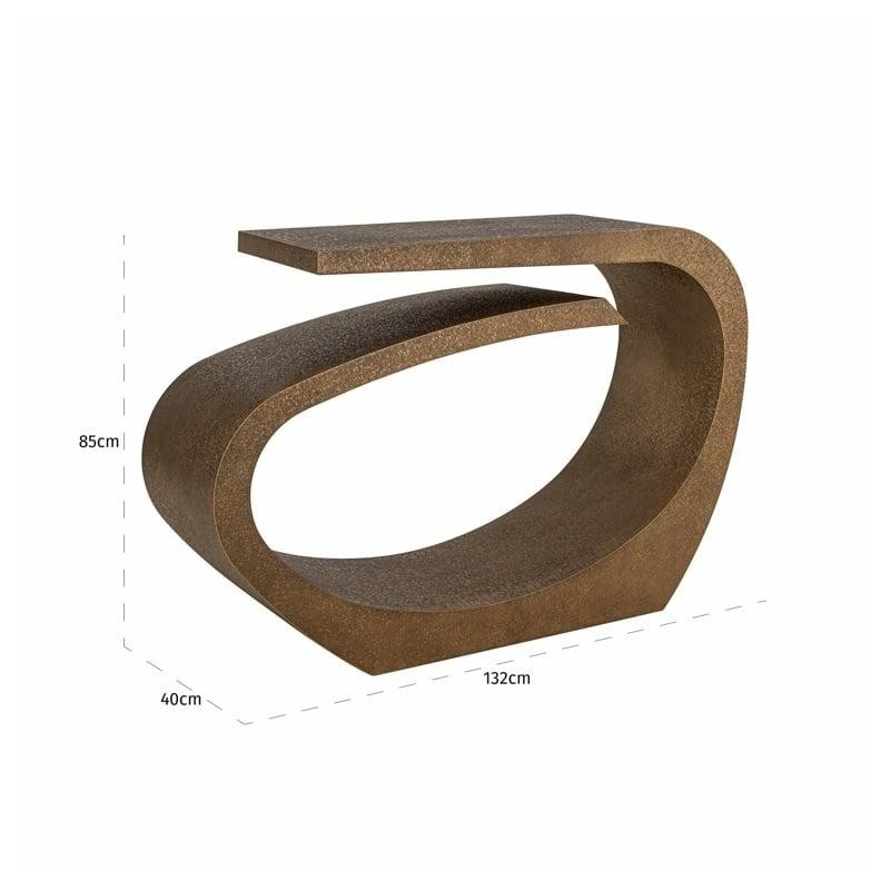 Richmond Konsola Alhambra Szczotkowane    Złoto