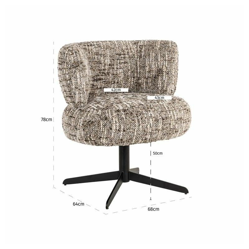 Richmond Krzesło Obrotowe Alexis Brązowe