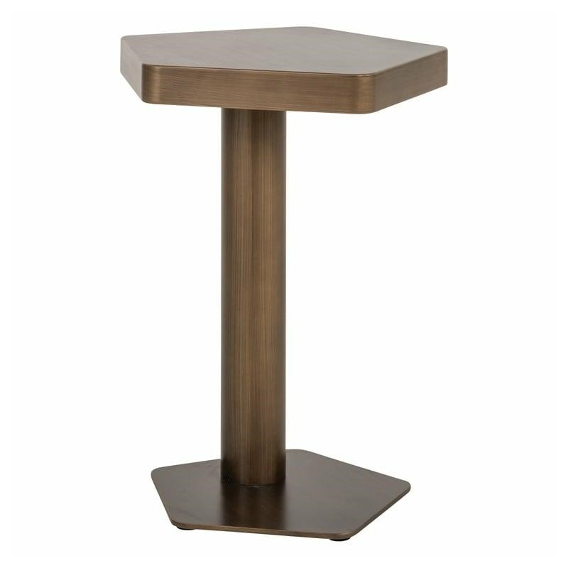 Richmond Stolik Hexa Szczotkowane Złoto