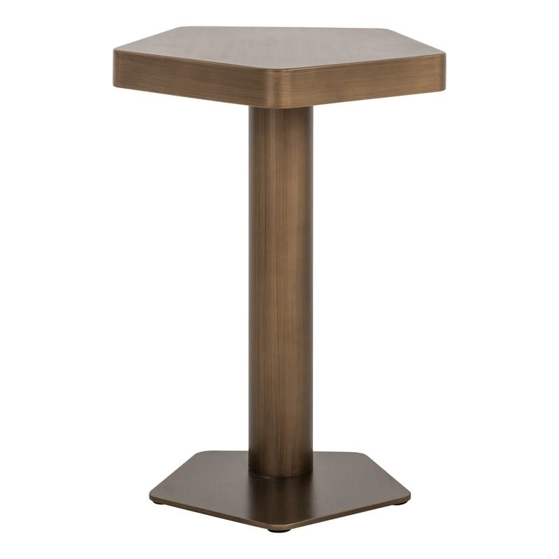 Richmond Stolik Hexa Szczotkowane Złoto