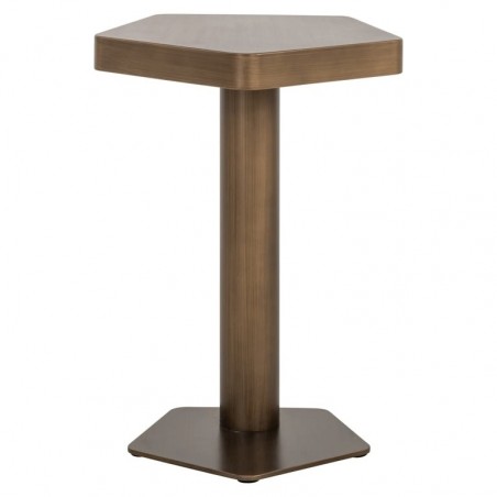 Richmond Stolik Hexa Szczotkowane Złoto