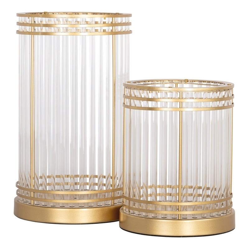 Richmond Świecznik Dyara L Złoty