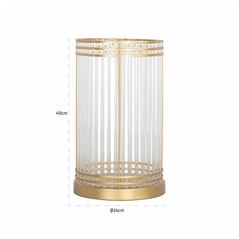 Richmond Świecznik Dyara L Złoty