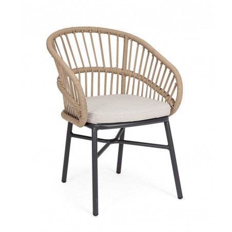 Bizzotto Krzesło Ogrodowe Odivelas        Beżowe