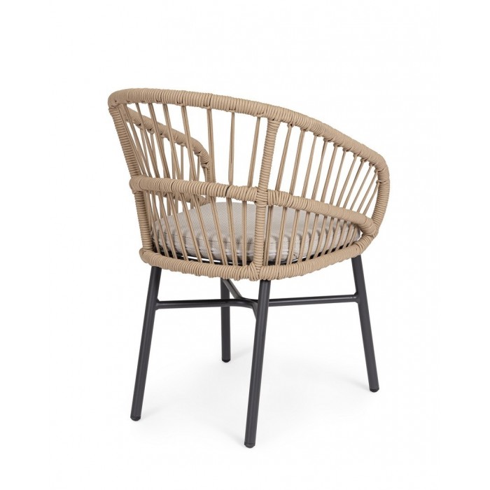 Bizzotto Krzesło Ogrodowe Odivelas        Beżowe