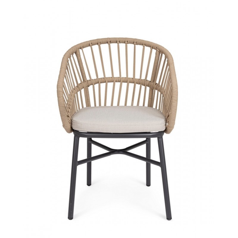 Bizzotto Krzesło Ogrodowe Odivelas        Beżowe