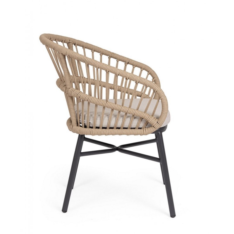 Bizzotto Krzesło Ogrodowe Odivelas        Beżowe