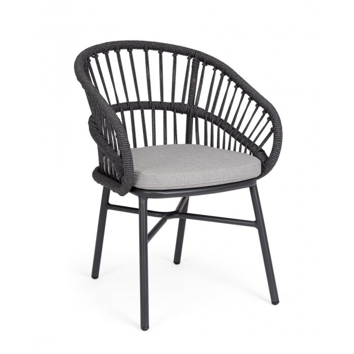 Bizzotto Krzesło Ogrodowe Odivelas        Czarne