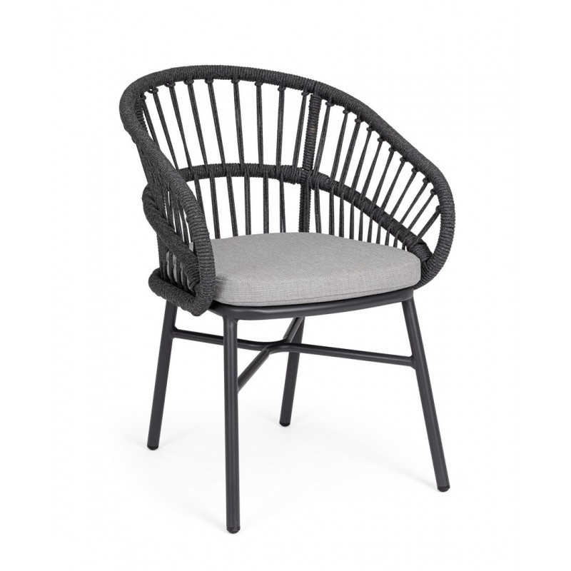 Bizzotto Krzesło Ogrodowe Odivelas        Czarne