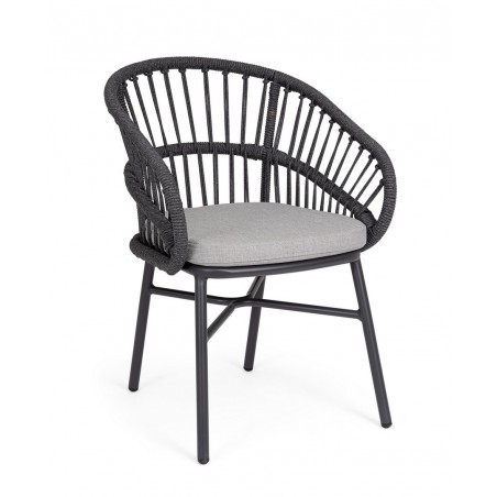 Bizzotto Krzesło Ogrodowe Odivelas        Czarne