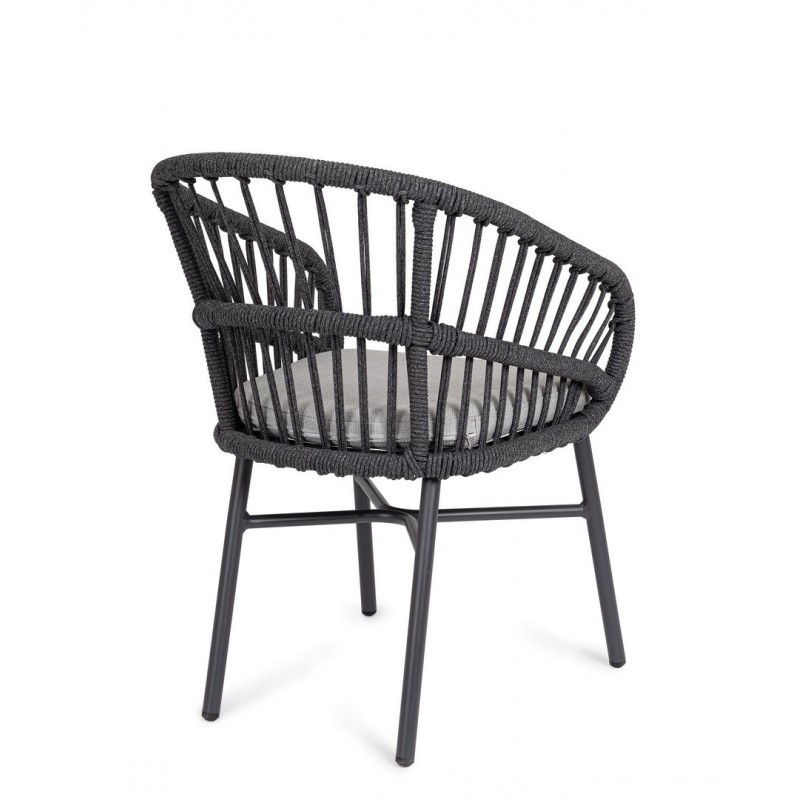 Bizzotto Krzesło Ogrodowe Odivelas        Czarne