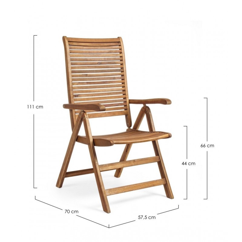 Bizzotto Krzesło Ogrodowe Noemi           Naturalne