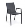Bizzotto Krzesło Ogrodowe Krion Czarne