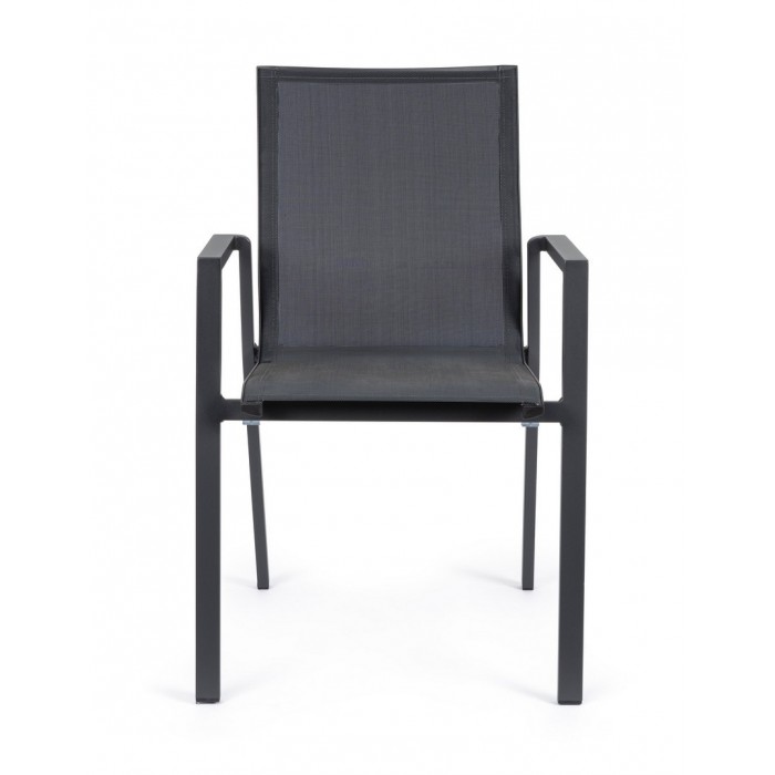 Bizzotto Krzesło Ogrodowe Krion Czarne