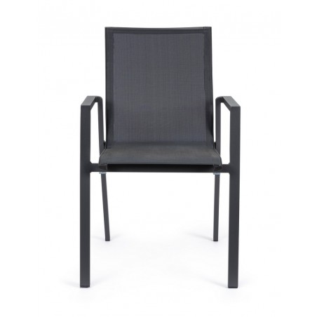 Bizzotto Krzesło Ogrodowe Krion Czarne