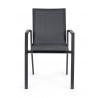 Bizzotto Krzesło Ogrodowe Krion Czarne
