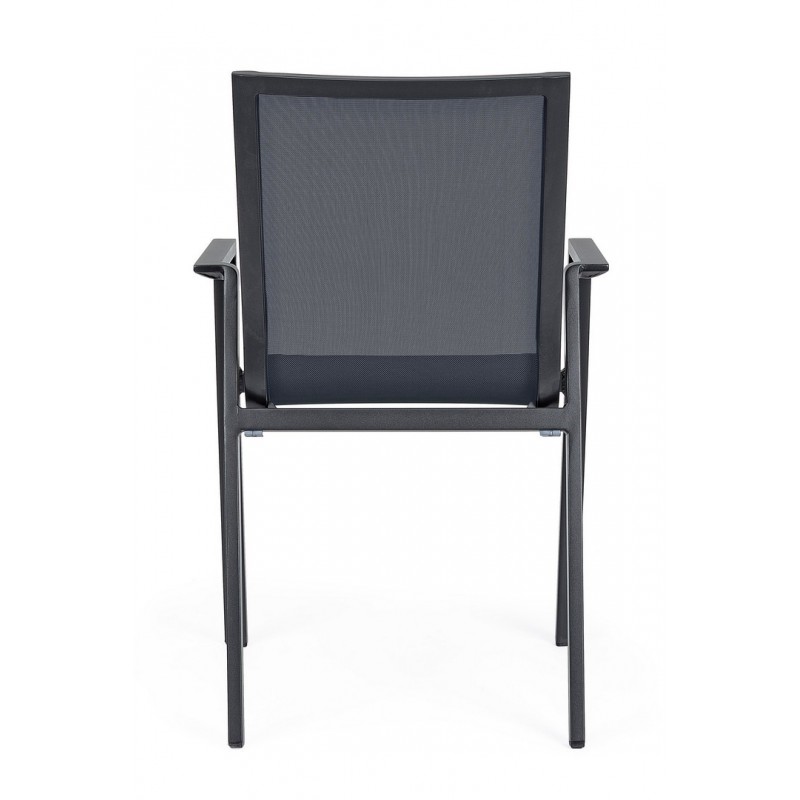 Bizzotto Krzesło Ogrodowe Krion Czarne