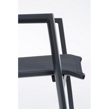 Bizzotto Krzesło Ogrodowe Krion Czarne