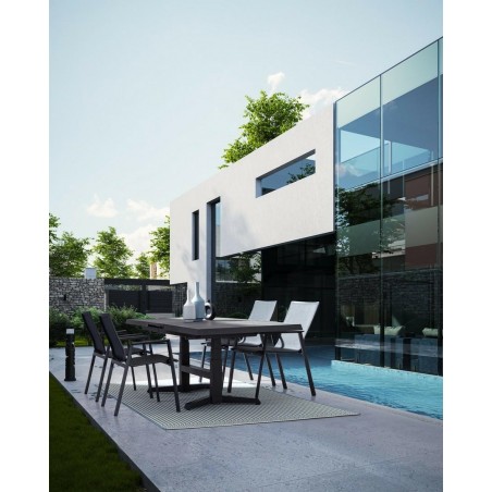 Bizzotto Krzesło Ogrodowe Krion Czarne