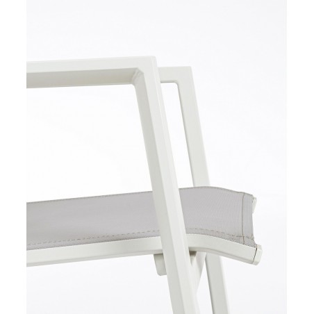 Bizzotto Krzesło Ogrodowe Krion Szare