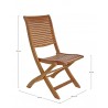 Bizzotto Krzesło Ogrodowe Składane Noemi Naturalne