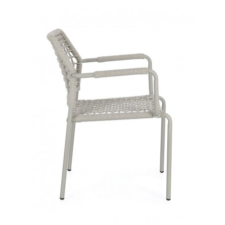 Bizzotto Krzesło Ogrodowe Rajada Szare