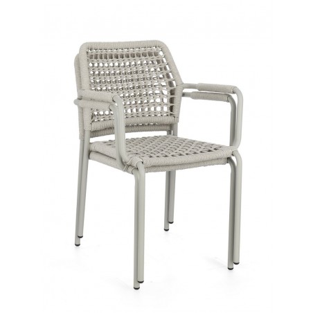 Bizzotto Krzesło Ogrodowe Rajada Szare