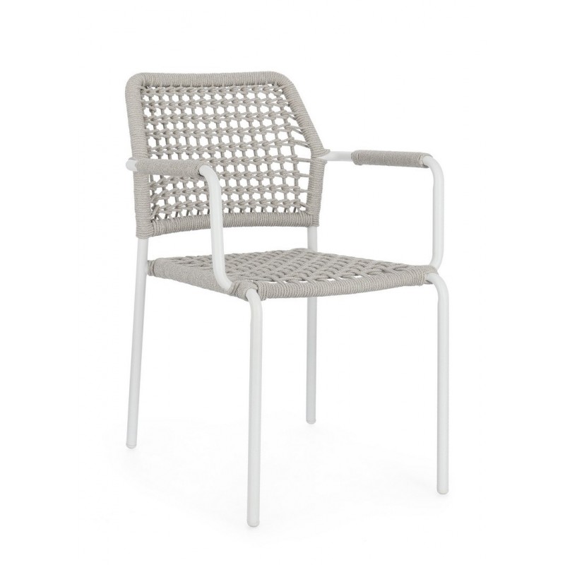 Bizzotto Krzesło Ogrodowe Rajada Białe