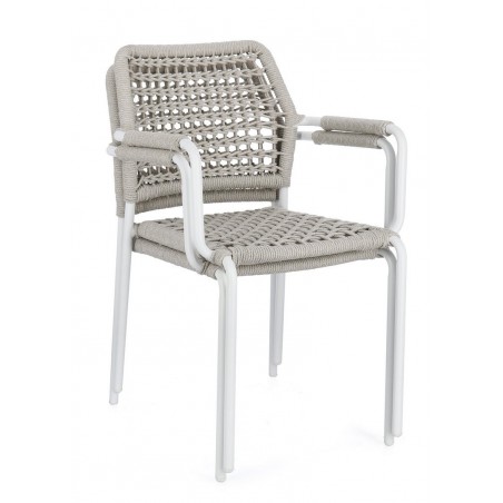 Bizzotto Krzesło Ogrodowe Rajada Białe