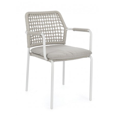 Bizzotto Krzesło Ogrodowe Rajada Białe