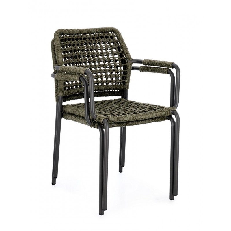 Bizzotto Krzesło Ogrodowe Rajada Zielone