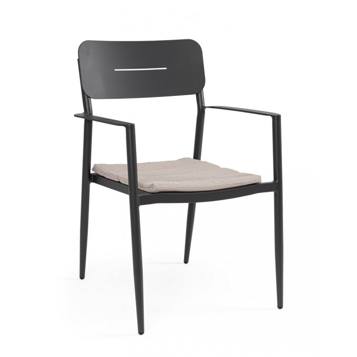 Bizzotto Krzesło Ogrodowe Nebula Czarne