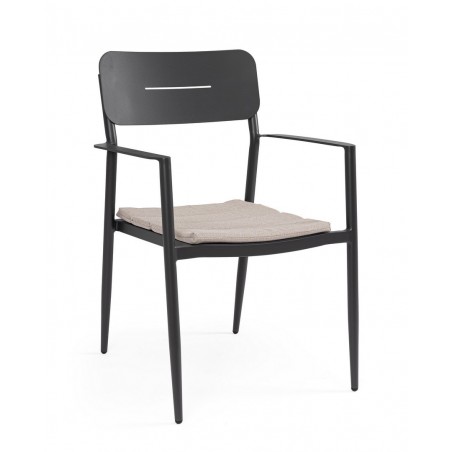 Bizzotto Krzesło Ogrodowe Nebula Czarne