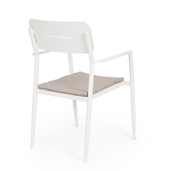 Bizzotto Krzesło Ogrodowe Nebula Białe