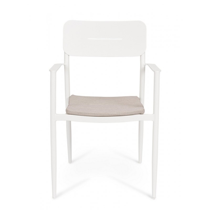 Bizzotto Krzesło Ogrodowe Nebula Białe