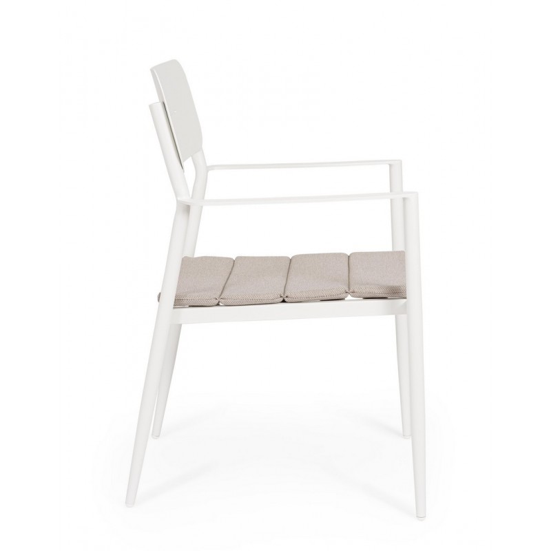 Bizzotto Krzesło Ogrodowe Nebula Białe