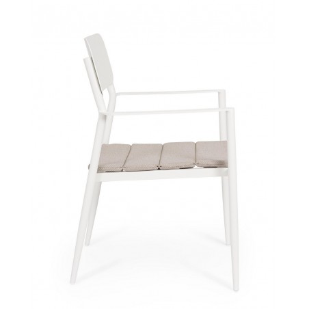 Bizzotto Krzesło Ogrodowe Nebula Białe