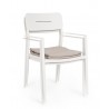 Bizzotto Krzesło Ogrodowe Nebula Białe