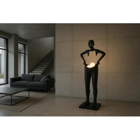 Moosee Lampa Podłogowa Human Houdini      Czarna