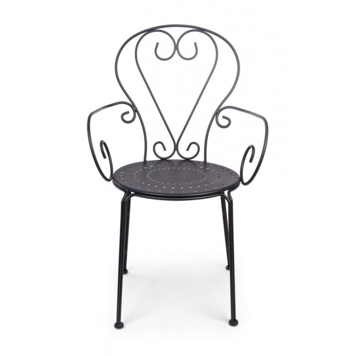 Bizzotto Krzesło Ogrodowe Etienne Czarne