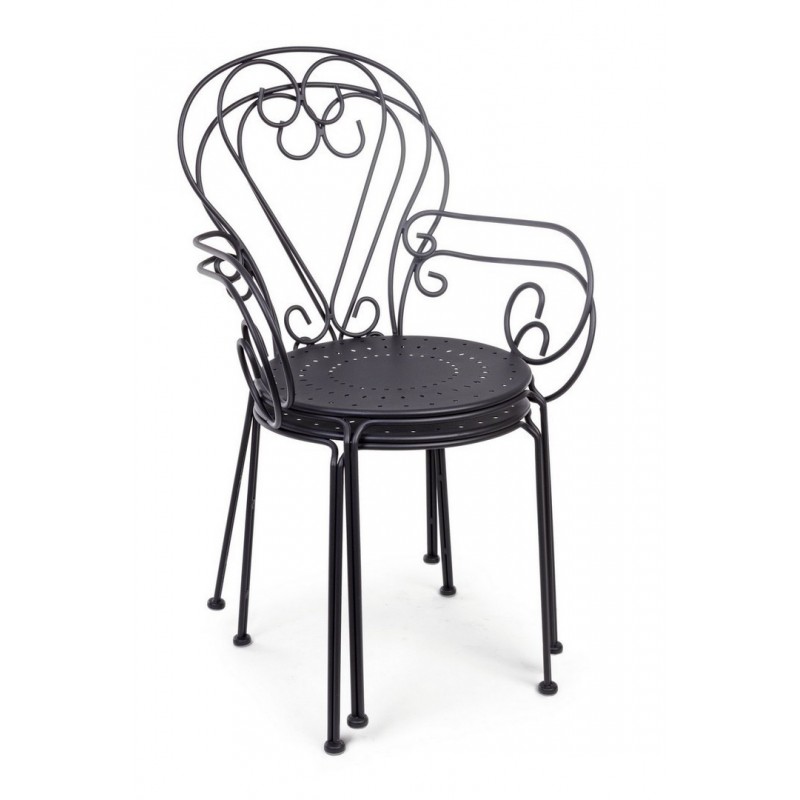 Bizzotto Krzesło Ogrodowe Etienne Czarne