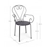 Bizzotto Krzesło Ogrodowe Etienne Czarne