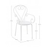 Bizzotto Krzesło Ogrodowe Etienne Białe