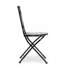 Bizzotto Krzesło Ogrodowe Składane Mykonos Czarne