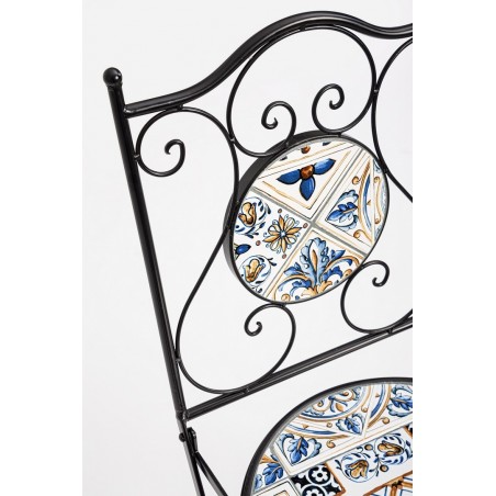 Bizzotto Krzesło Ogrodowe Składane        Mykonos Czarne