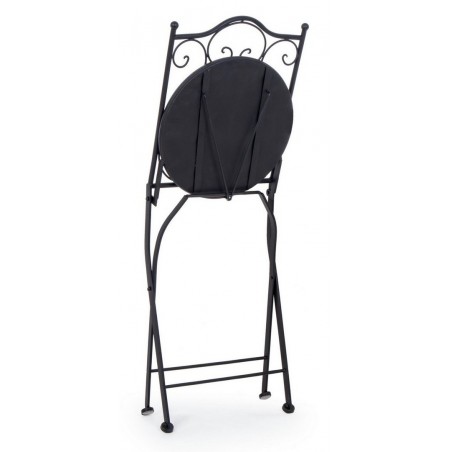 Bizzotto Krzesło Ogrodowe Składane        Paloma Czarne