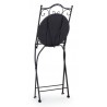 Bizzotto Krzesło Ogrodowe Składane Paloma Czarne
