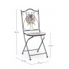 Bizzotto Krzesło Ogrodowe Składane Paloma Czarne