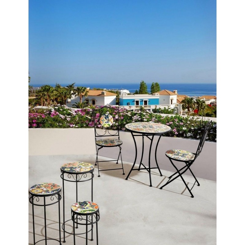 Bizzotto Krzesło Ogrodowe Składane        Paloma Czarne