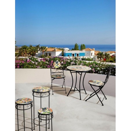 Bizzotto Krzesło Ogrodowe Składane        Paloma Czarne